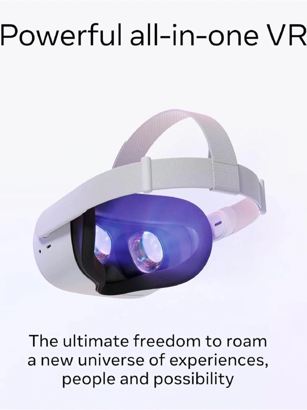 Standalone Wireless VR Headset with Dual Controllers - White